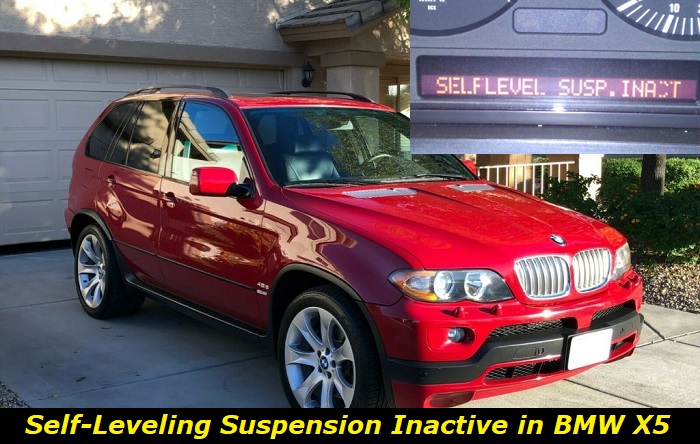 self level suspension inactive bmw x5